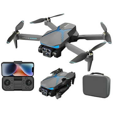 AE7 Drone, Dual 2K HD Camera, Foldable, WiFi Live View, Optical Flow, Gesture Control
